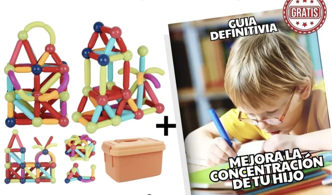 H - Bloques Para Armar Magnéticos 36 PCS