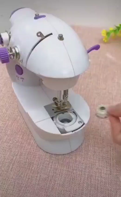 Mini máquina de coser eléctrica multifunción